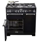 Piano de cuisson gaz FALCON KITCHENER 90 MIXTE NOIR CHROME