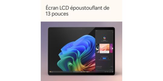 PC Hybride MICROSOFT Pack Surface Pro 13" Snapdragon X plus 16 Go RAM LPDDR5x SSD 512 Go Copilot+PC
