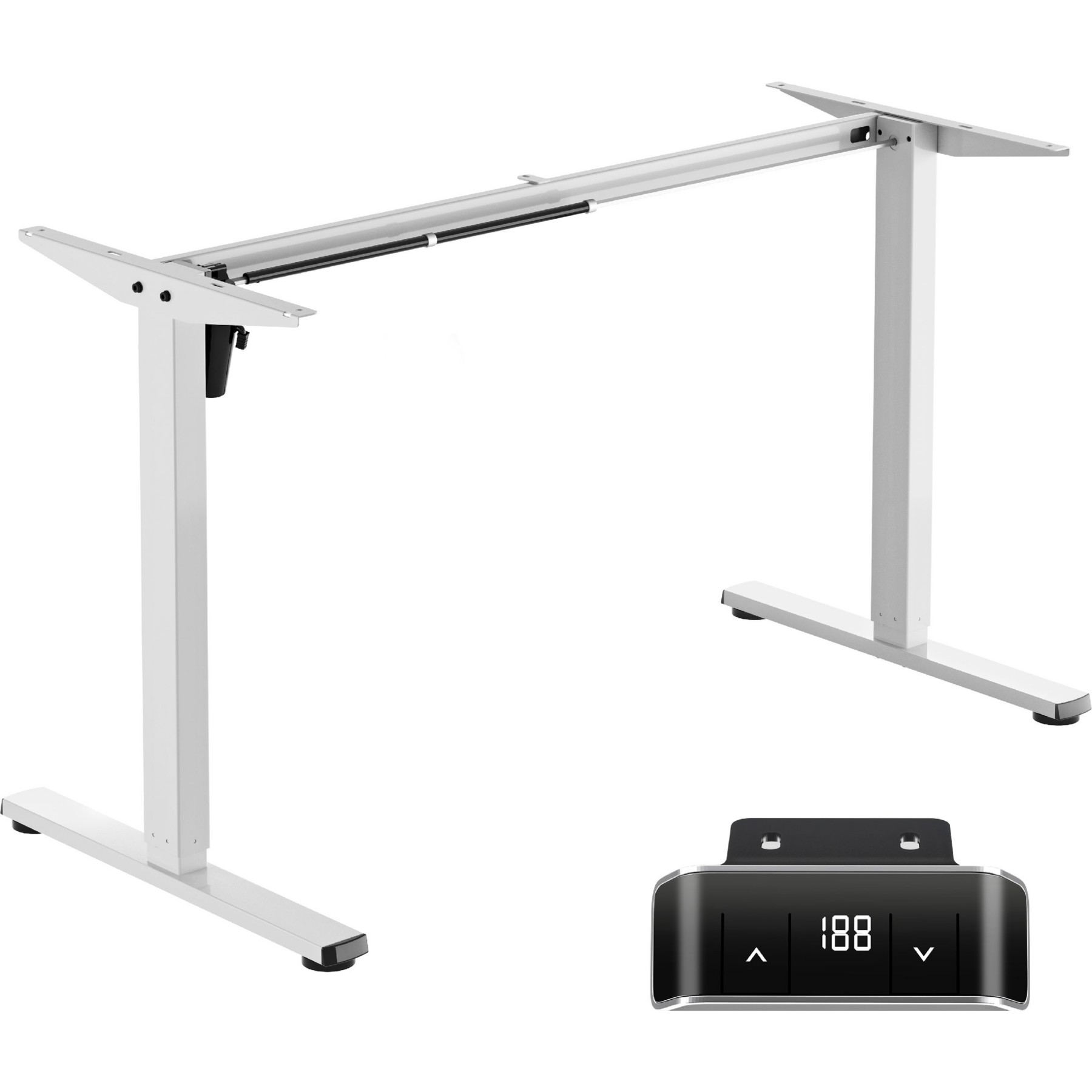 Bureau ergonomique ONKRON Pied Bureau motorisé, 70 kg, WDF221E-W