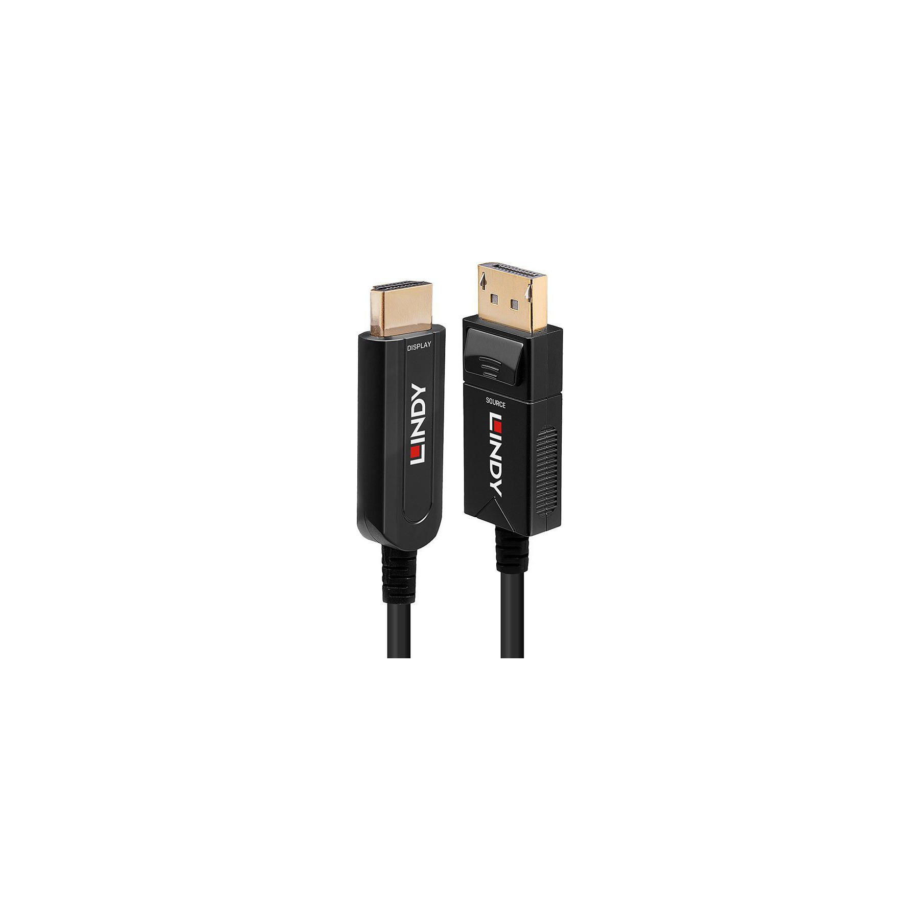 Câble DisplayPort LINDY Câble Fibre DisplayPort HDMI 18Gbps 20m