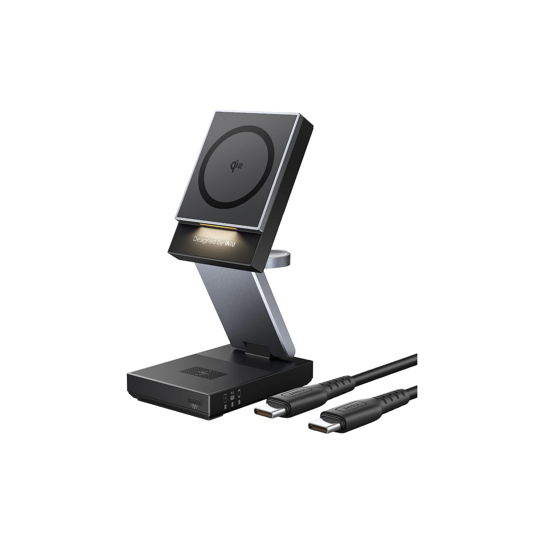 Chargeur induction INIU Iniu Station de Charge 3-en-1 Qi2 MagPro