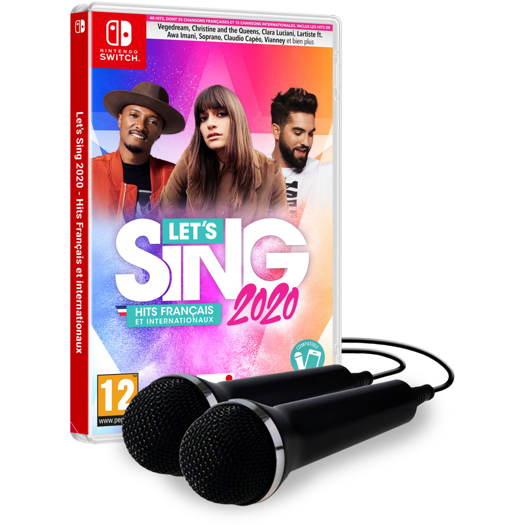 Jeu Switch KOCH MEDIA Let's Sing 2020 + 2 micros