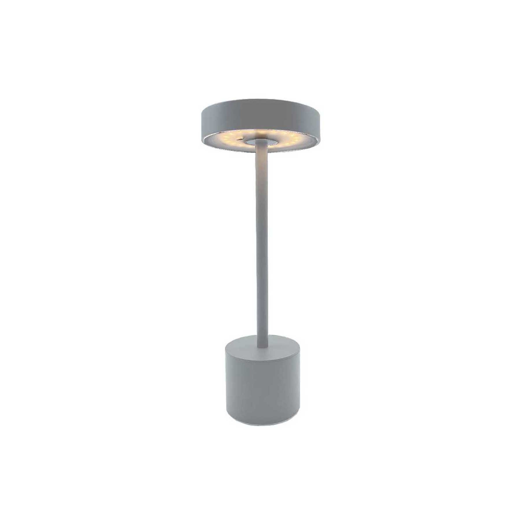 Lampe de table LUMISKY de table sans fil touch LED gris clair