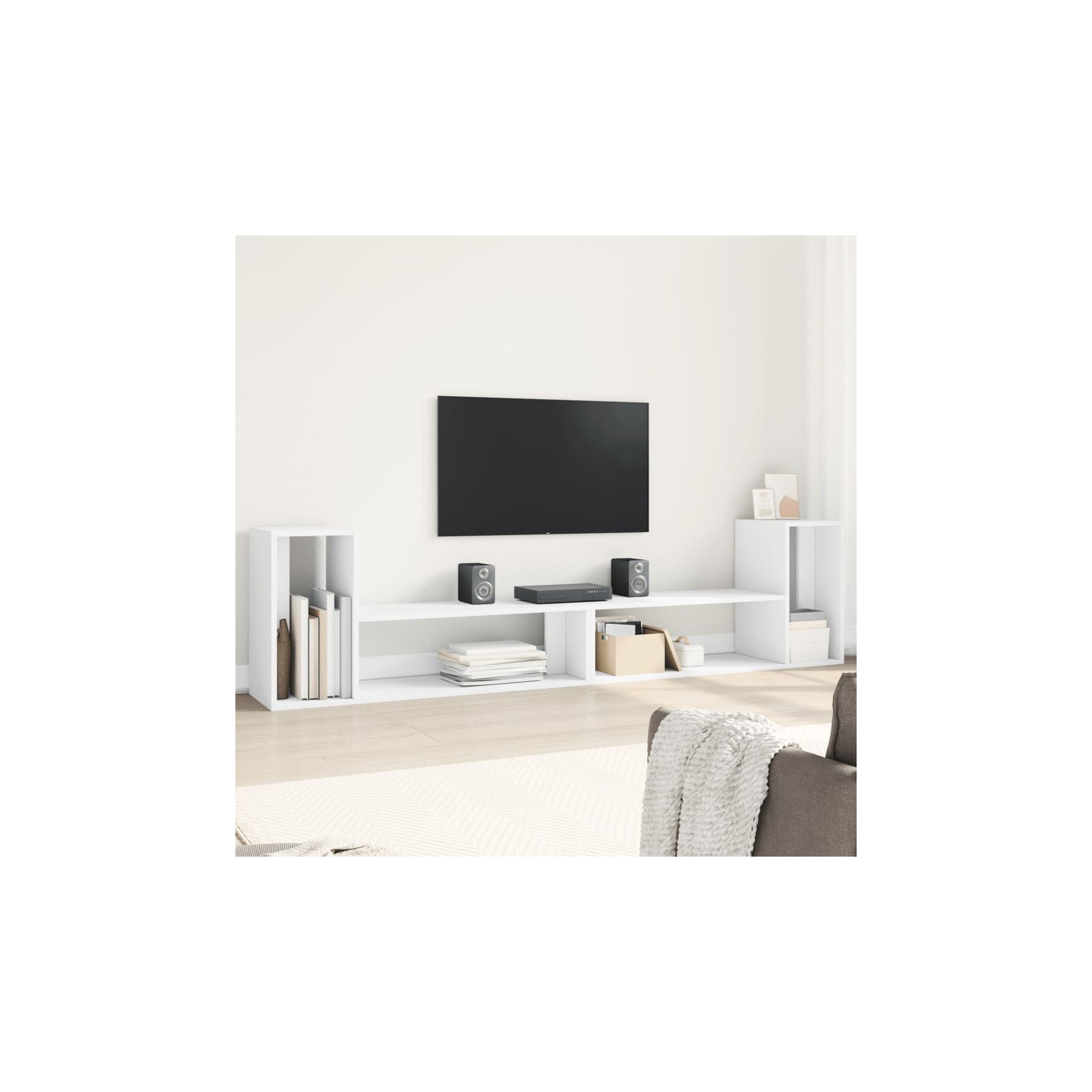 Meuble TV HELLOSHOP26 Meubles TV multimédia étagère télévision