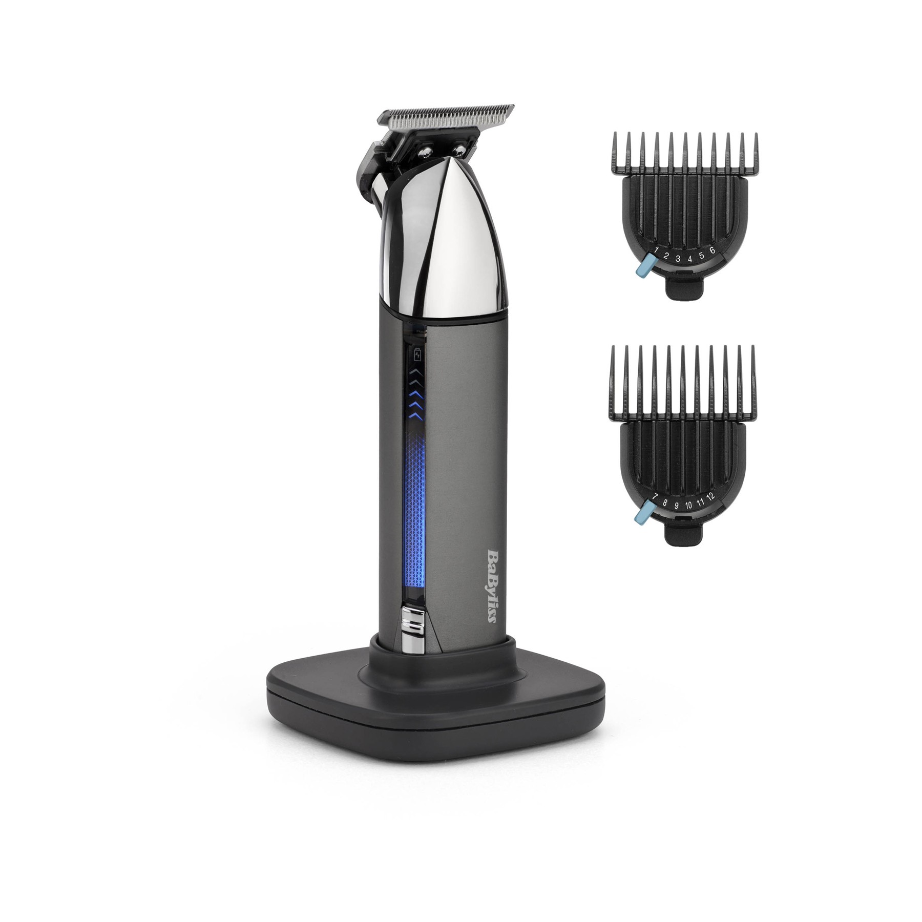 Tondeuse barbe BABYLISS Super-X Metal Series T996E, 13 hauteurs de coupe, précision 0,2 mm, autonomie 300 mn
