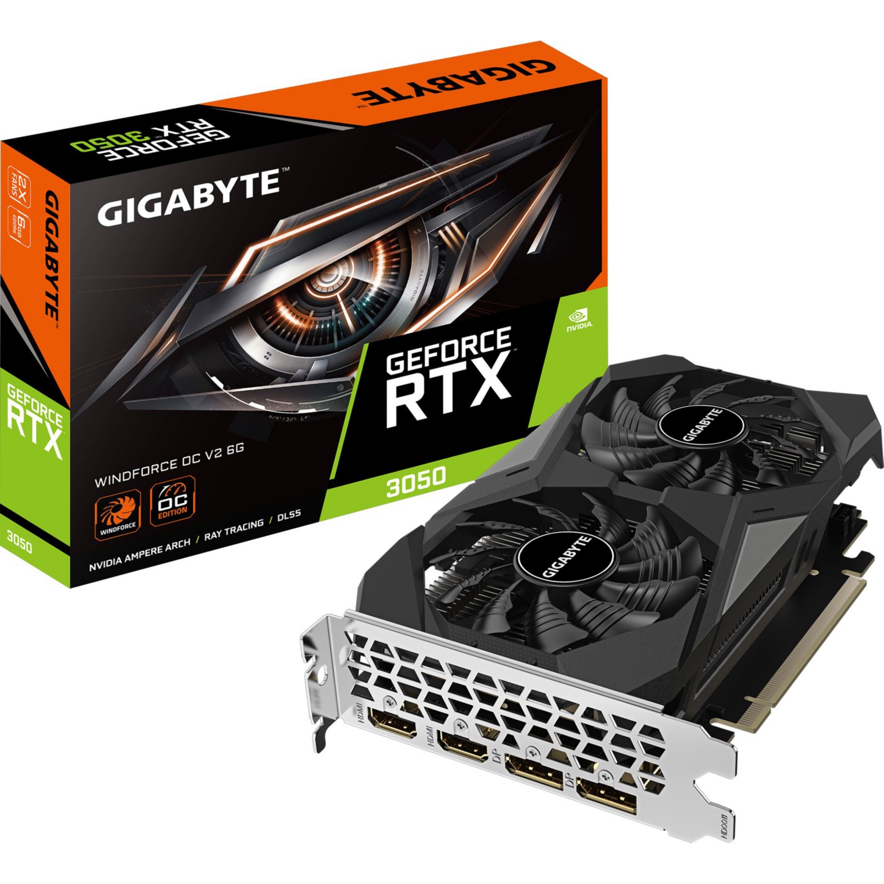 Carte graphique GIGABYTE Gigabyte GeForce RTX 3050 WINDFORCE OC V