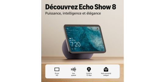 Assistant vocal AMAZON Echo Show 8 - Graphite (4e gen)