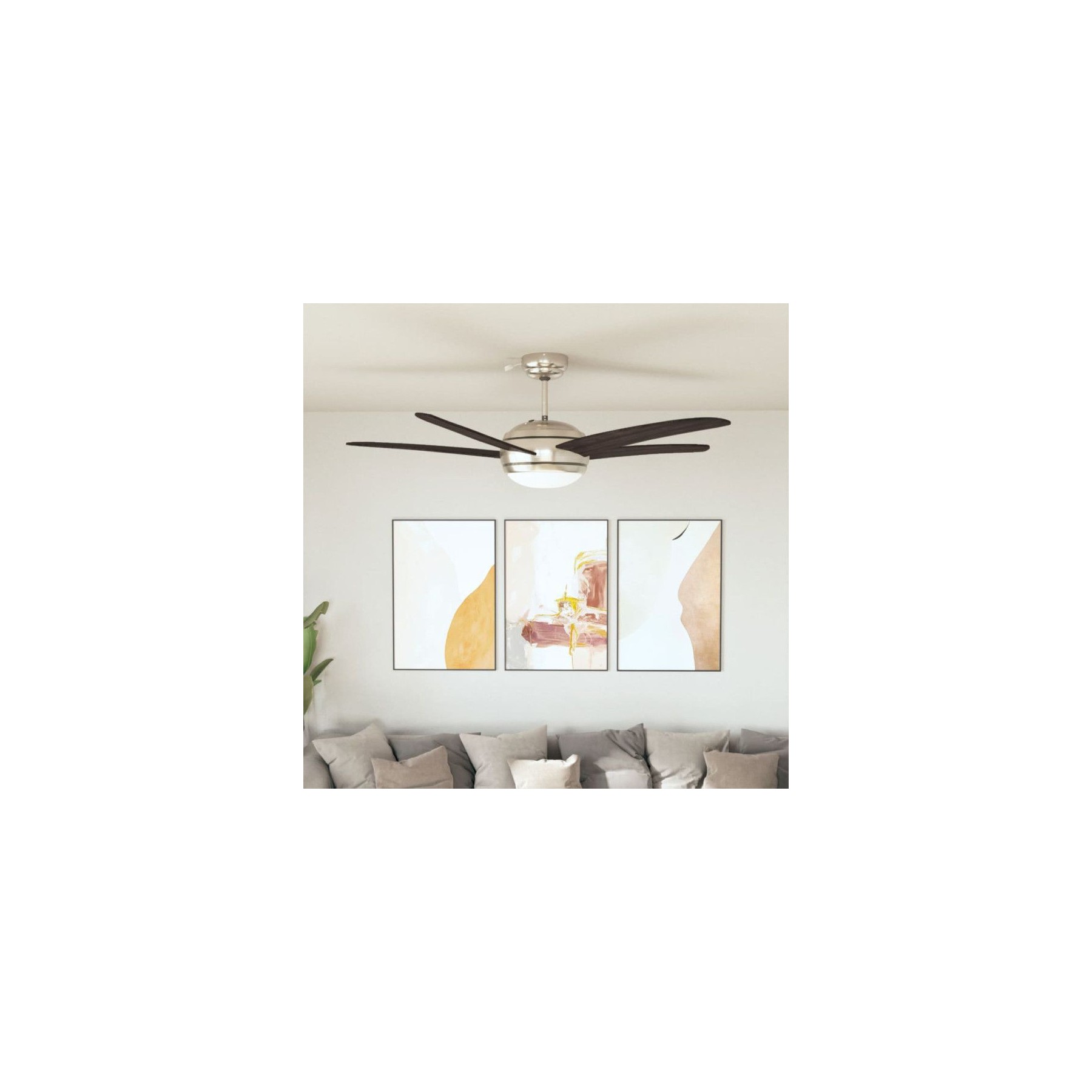 Ventilateur VIDAXL Ventilateur de plafond orné avec lampe 1