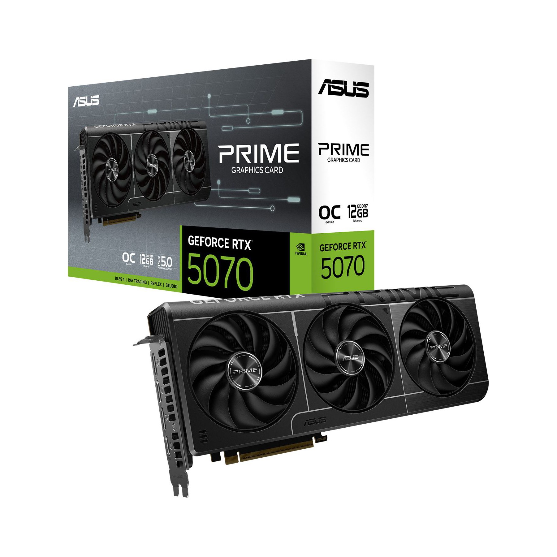 Carte graphique ASUS ASUS PRIME GeForce RTX 5070 12GB GDDR7 O