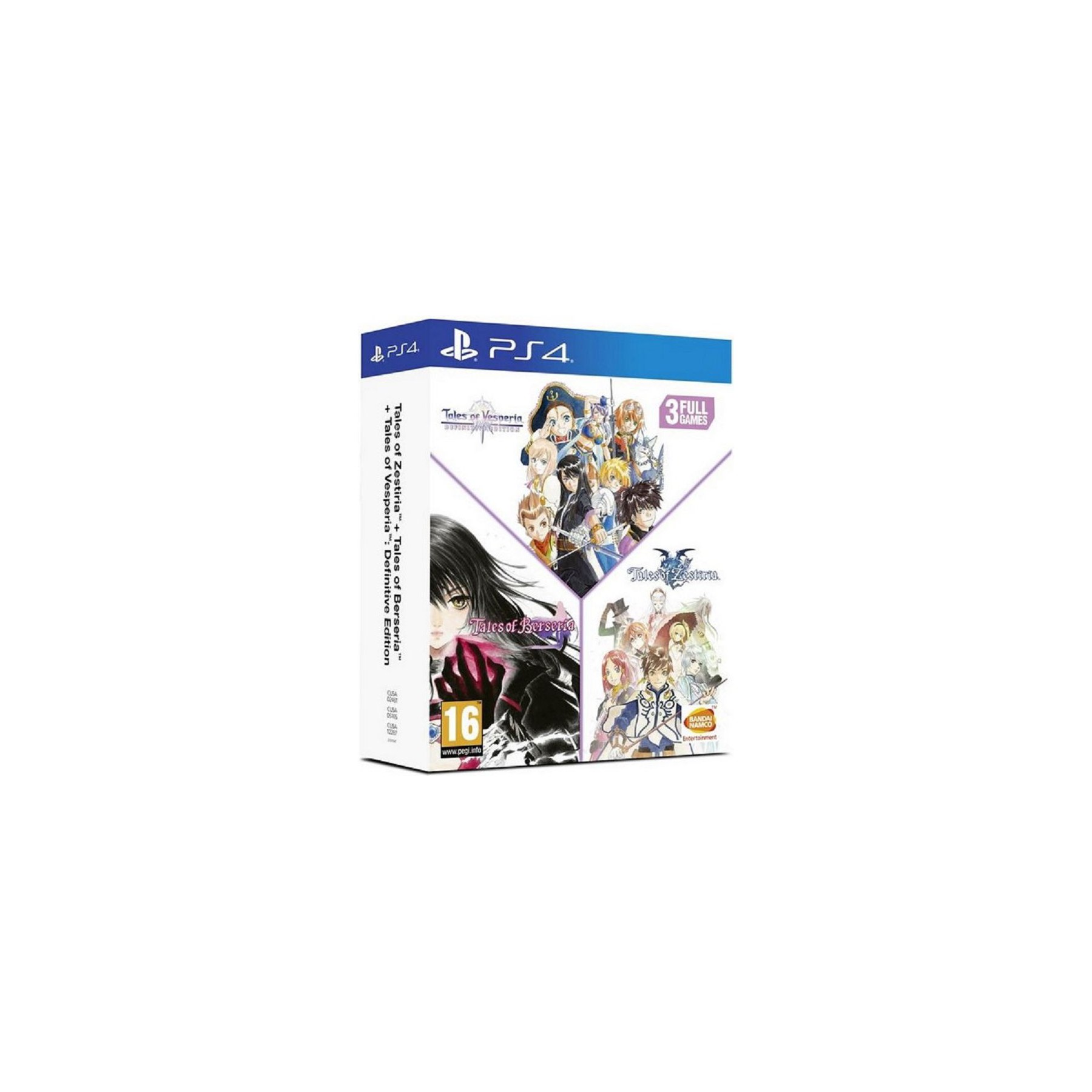 Jeu PS4 BANDAI NAMCO Trilogie Tales of Vesperia et Zestiria e