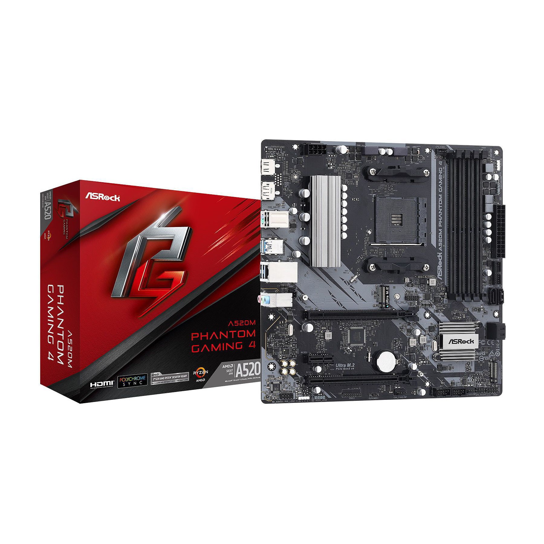 Carte mère ASROCK A520M Phantom Gaming 4
