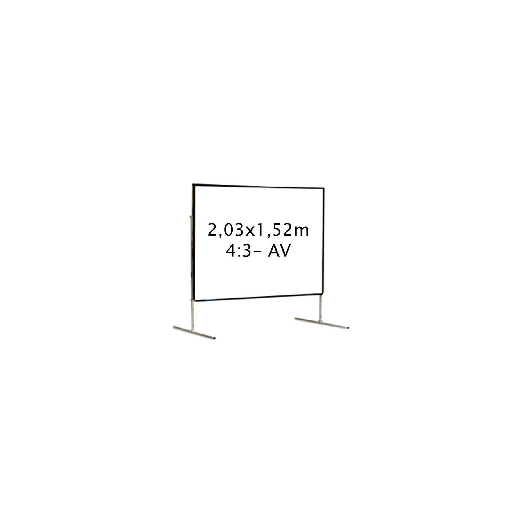 Ecran de projection KIMEX valise 2,03 x 1,52 m, 4:3- Toile Avant