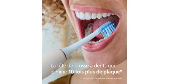 Brossette dentaire PHILIPS Sonicare lot de 5 - HX9045/87 white Premium Plaque Defence C3