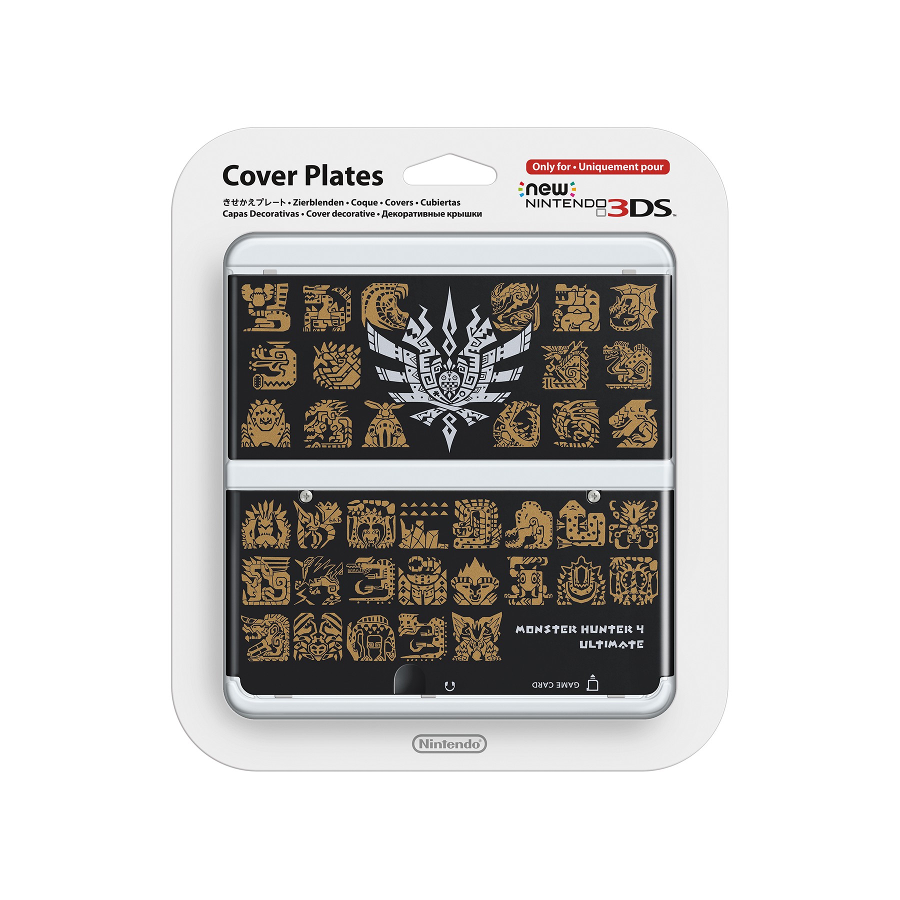 Coque de protection NINTENDO Coque New 3DS Monster Hunter 4 Noire
