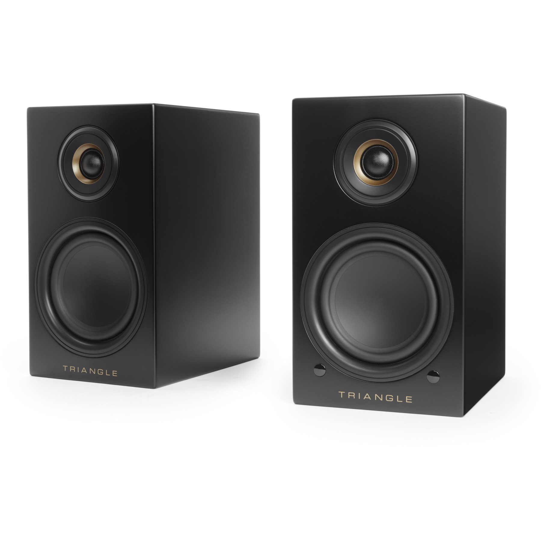 Enceinte bibliothèque active TRIANGLE LN01A ELARA NOIR MAT X2