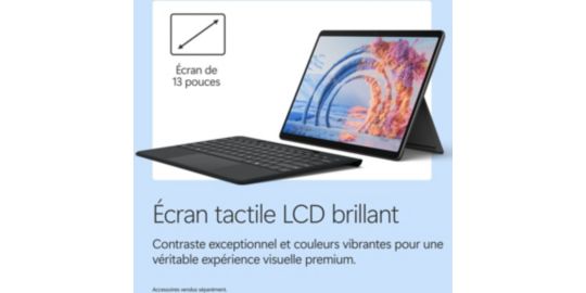 PC Hybride MICROSOFT SURFACE PRO 12e 13" Tactile Snapdragon X plus 16 Go RAM LPDDR5x SSD 512 Go Copilot+PC