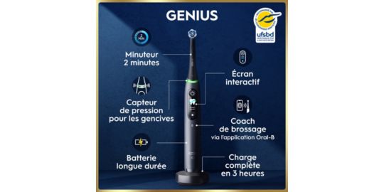Brosse à dents électrique ORAL-B iO9 Series Black Onyx Luxe Edition