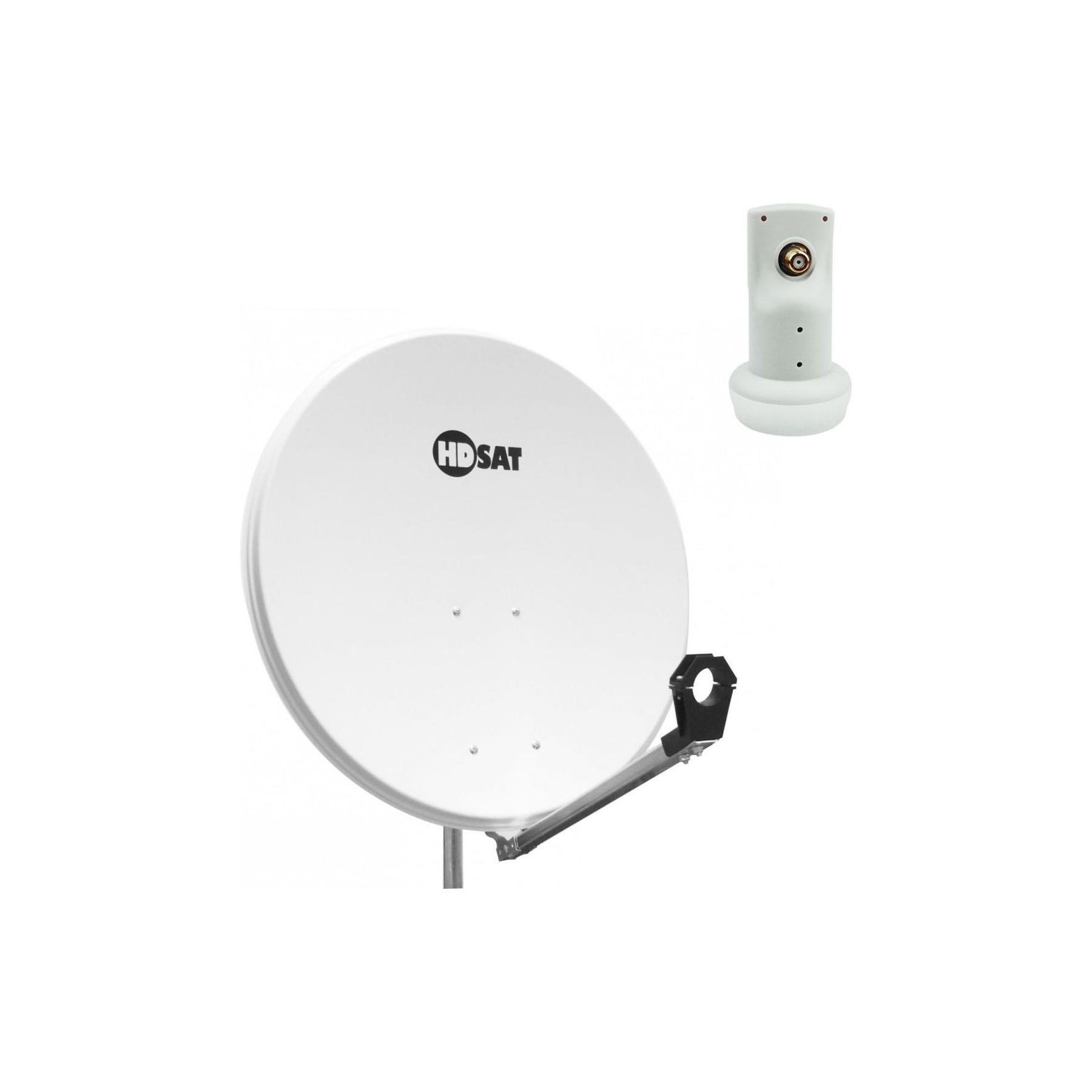 Antenne parabolique HDSAT Pack Hdsat Parabole Satellite Acier 80cm