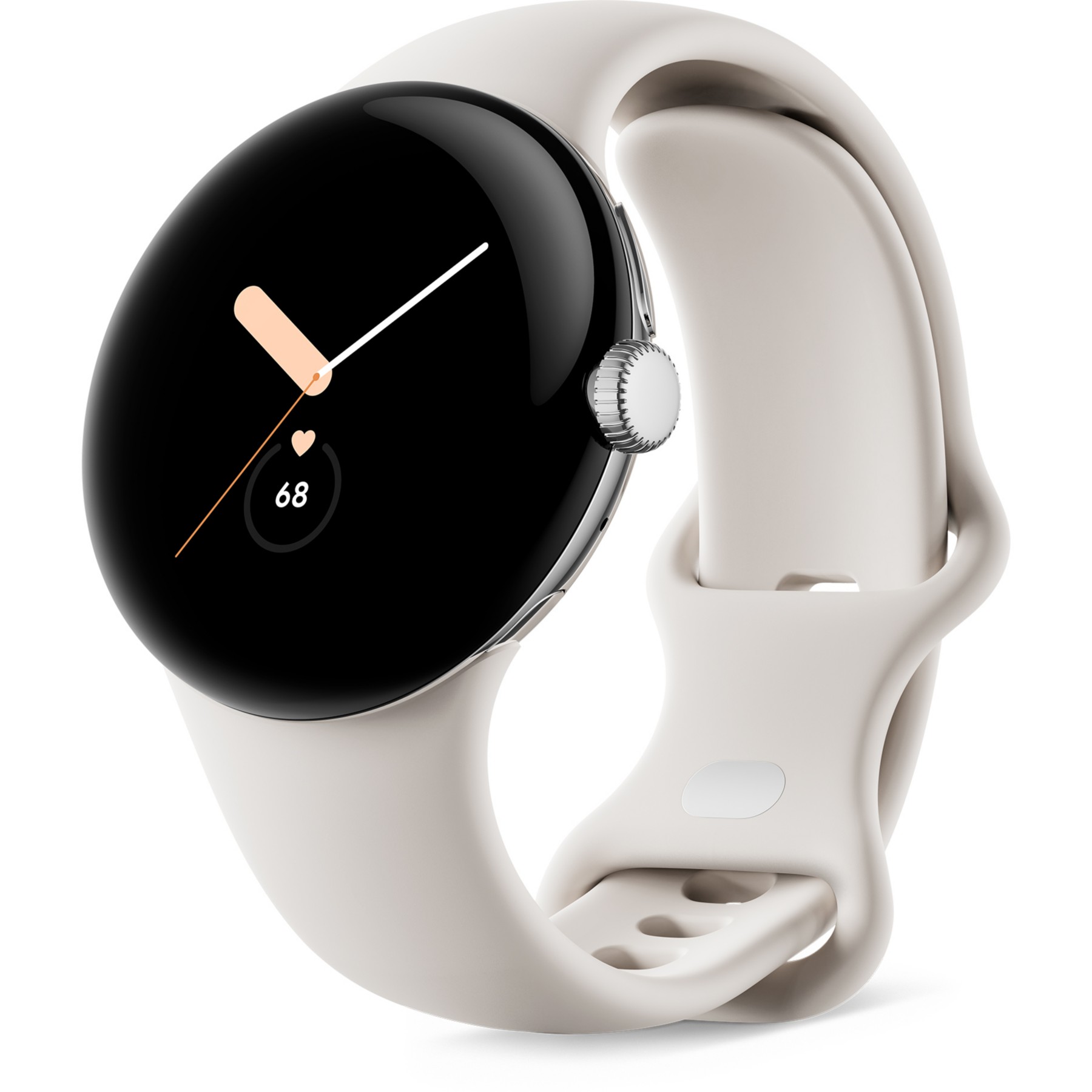 Montre connectée GOOGLE Pixel Watch Acier Arg/Bracelet Galet 4G