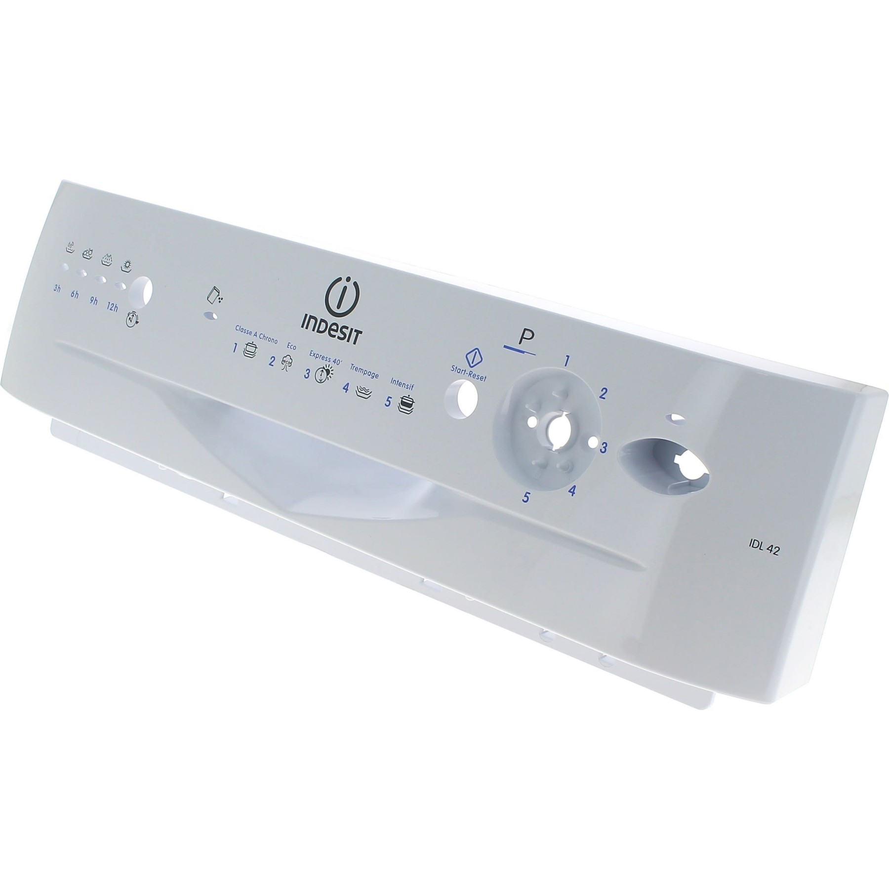 Pièce détachée INDESIT tablau de bord blanc idl42fr rep 14