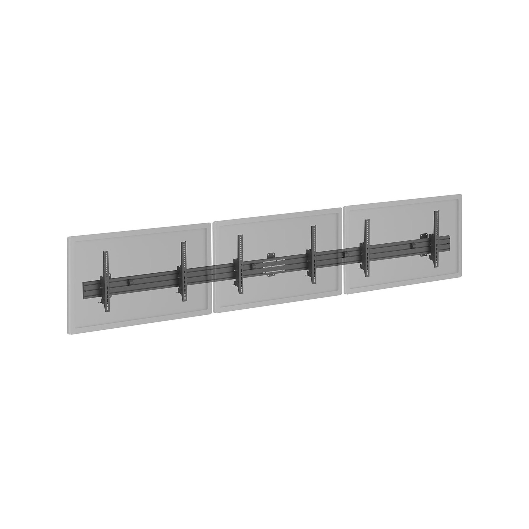 Support mural TV KIMEX mural Menu Board 3 TV 45''-50'', noir