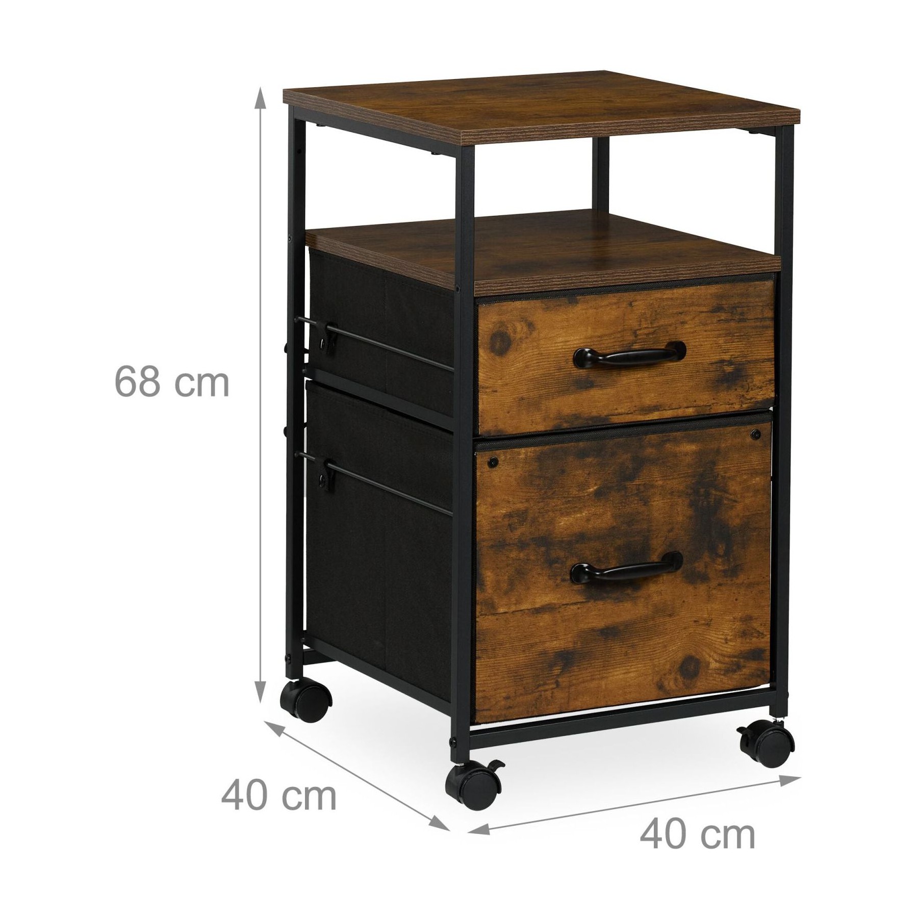 Armoire HELLOSHOP26 Caisson à roulettes industriel rangement