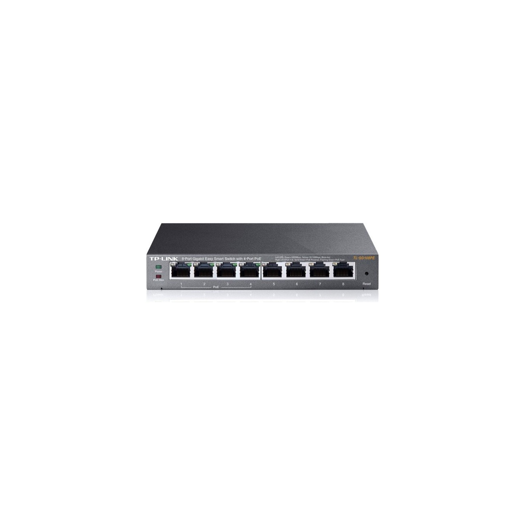 Switch ethernet TP-LINK Switch RJ45 Giga 8 Ports POE TL-SG108PE