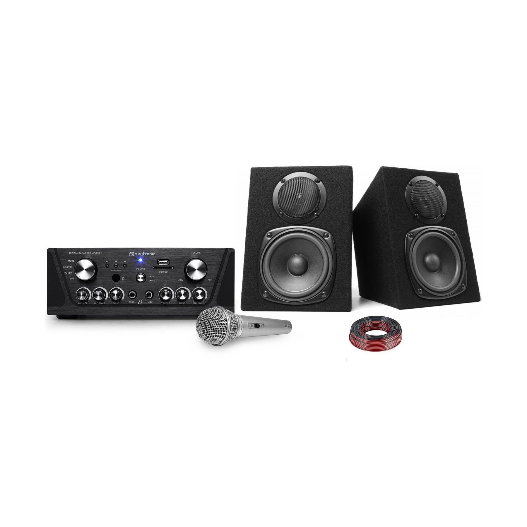 Karaoké NONAME Ampli karaoké 160W+Enceintes 2x100W+Mic