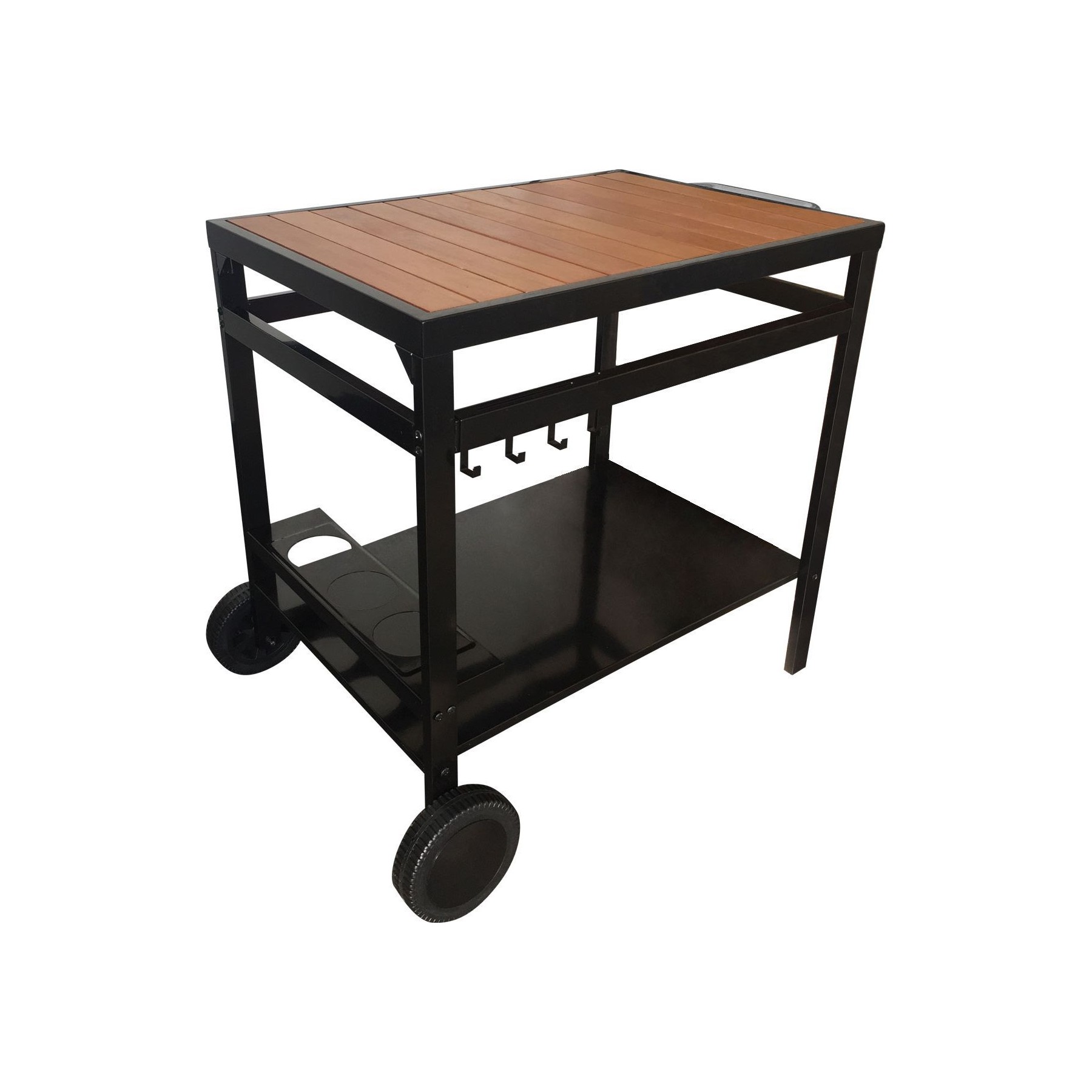Desserte HAPPY GARDEN Desserte AVEIRO noire pour plancha