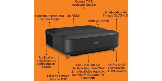 Vidéoprojecteur home cinéma EPSON EH-LS670B 2025