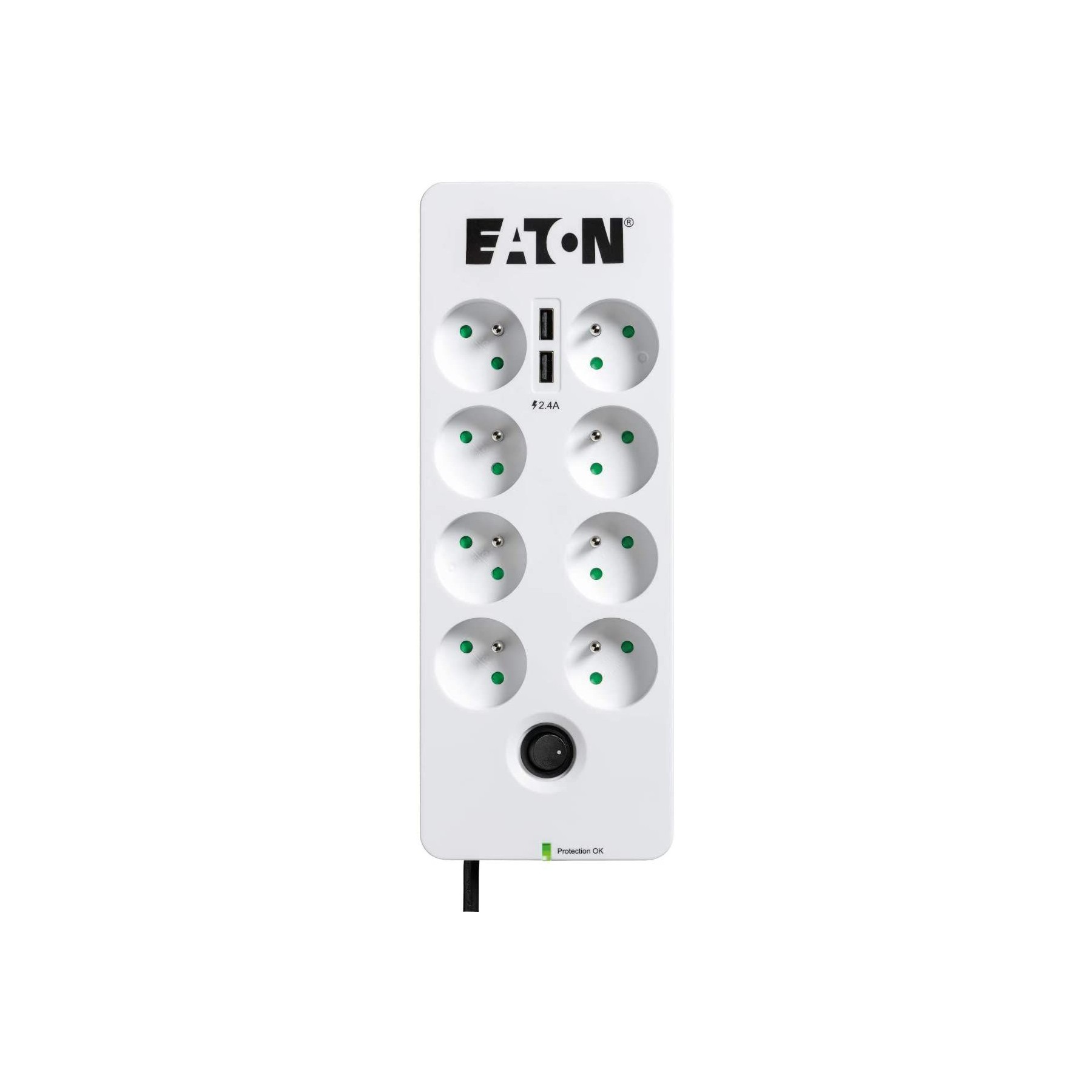 Parafoudre EATON 8 prises parafoudres + 2 USB