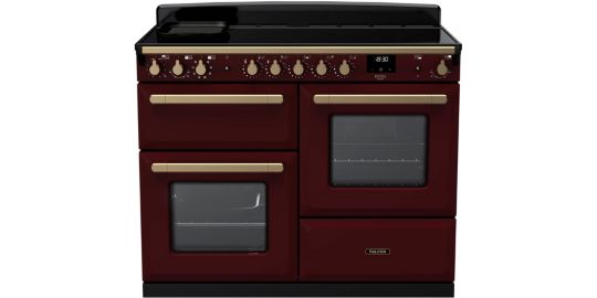 Piano de cuisson induction FALCON ESTEL DELUXE OCTAB IND 110 CM BORDEAUX L