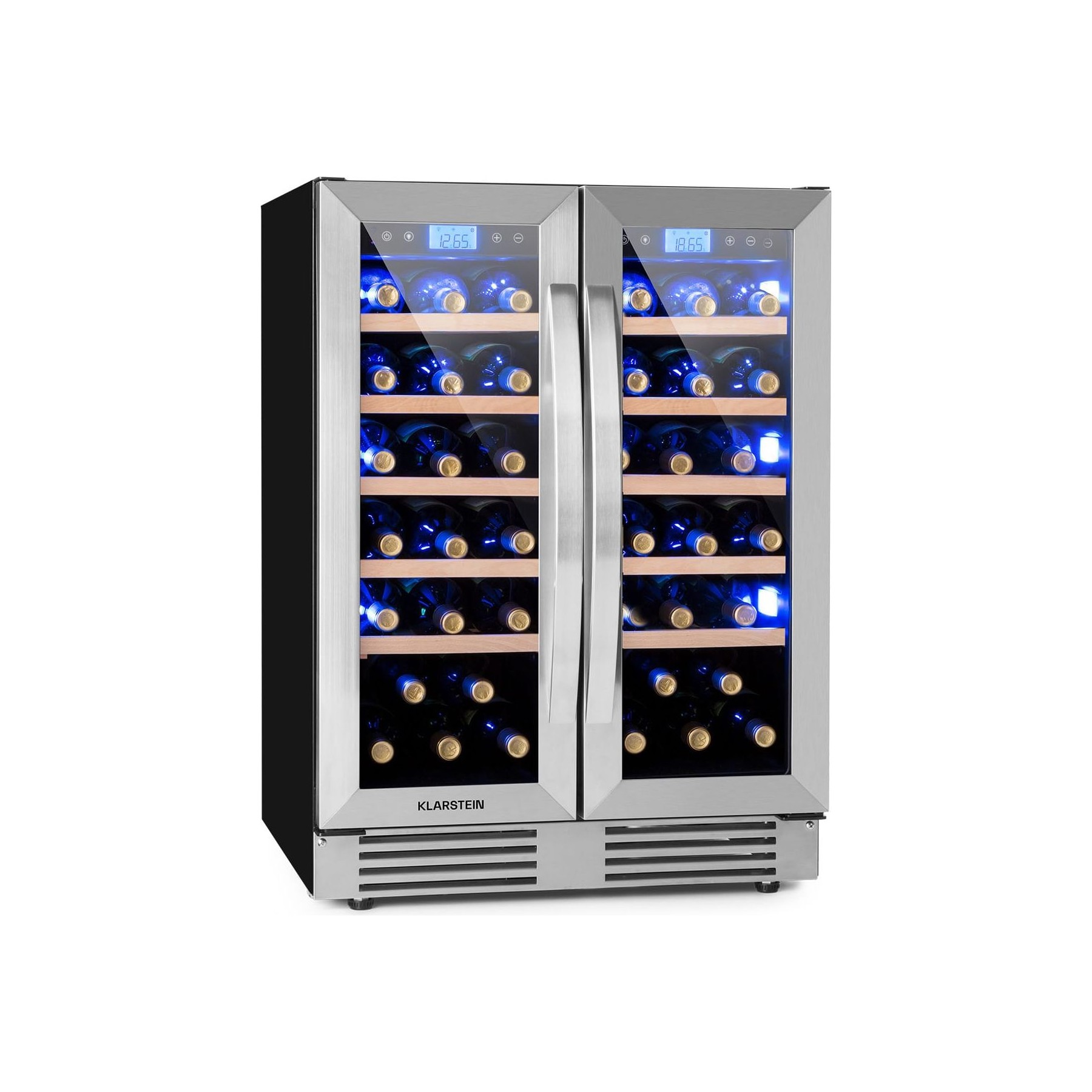 Cave à vin polyvalente KLARSTEIN Vinovilla 42 Twin Duo 42 bouteilles