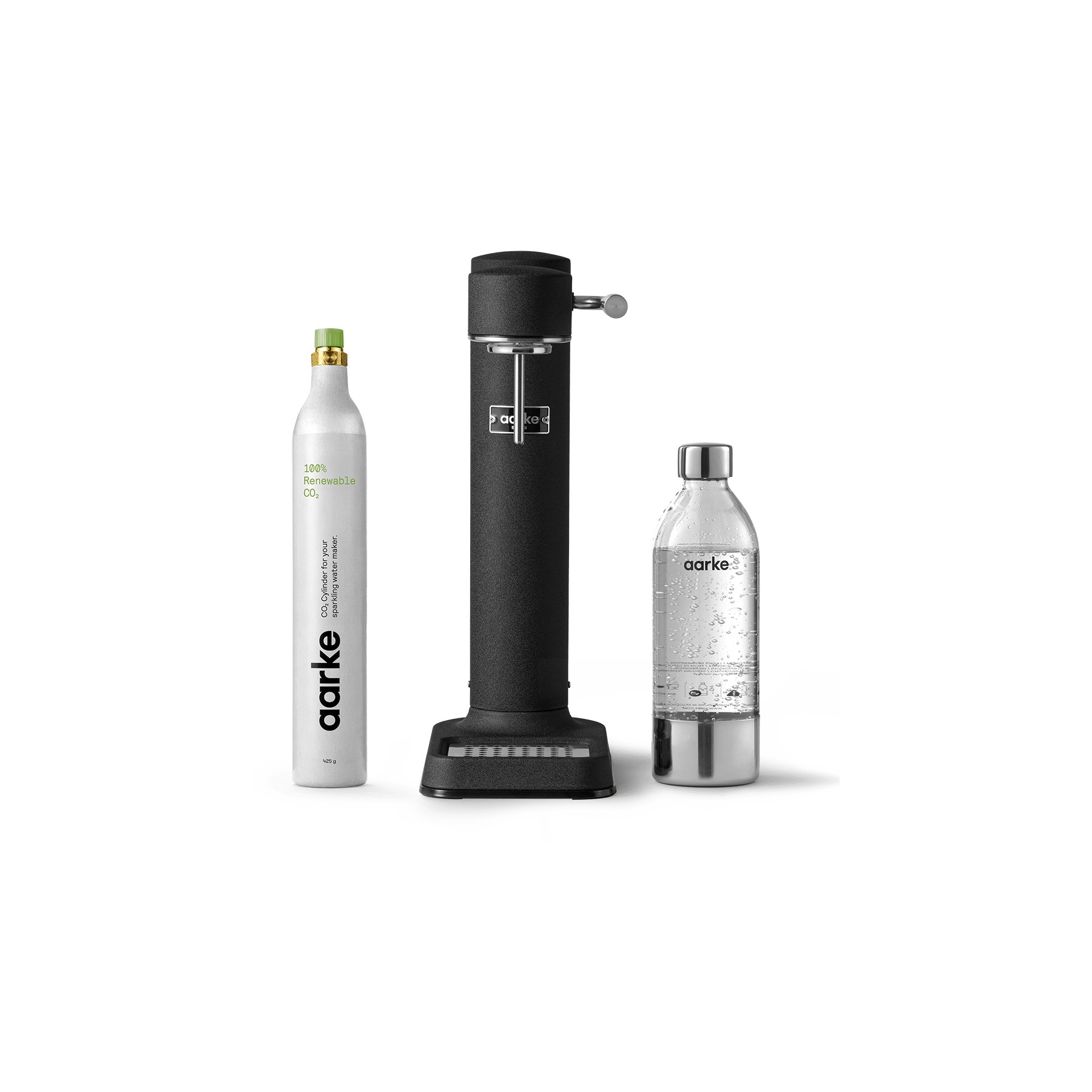 Machine à soda AARKE Pack Carbonator 3 Noir mat + CO2
