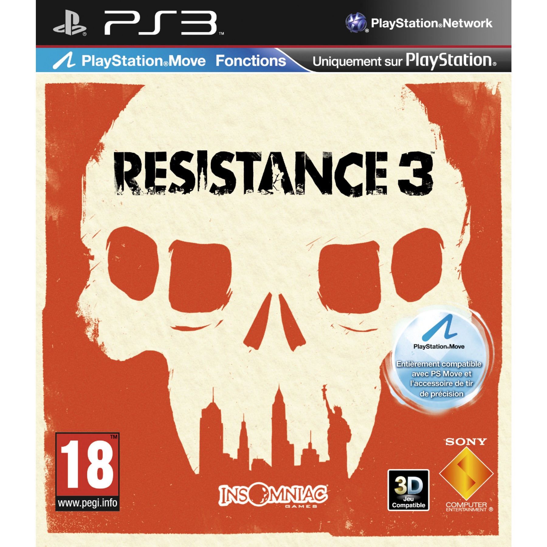Jeu PS3 SONY resistance 3