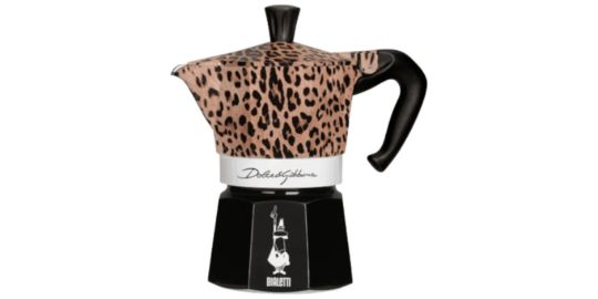 Cafetière italienne BIALETTI Moka Express 3 Cups Collection D&G Leopa