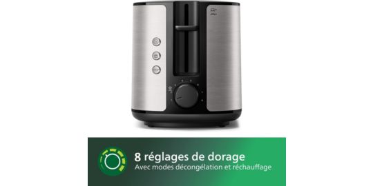Grille-pain PHILIPS HD2650/90 Toaster Métal, 2 fentes, 950W