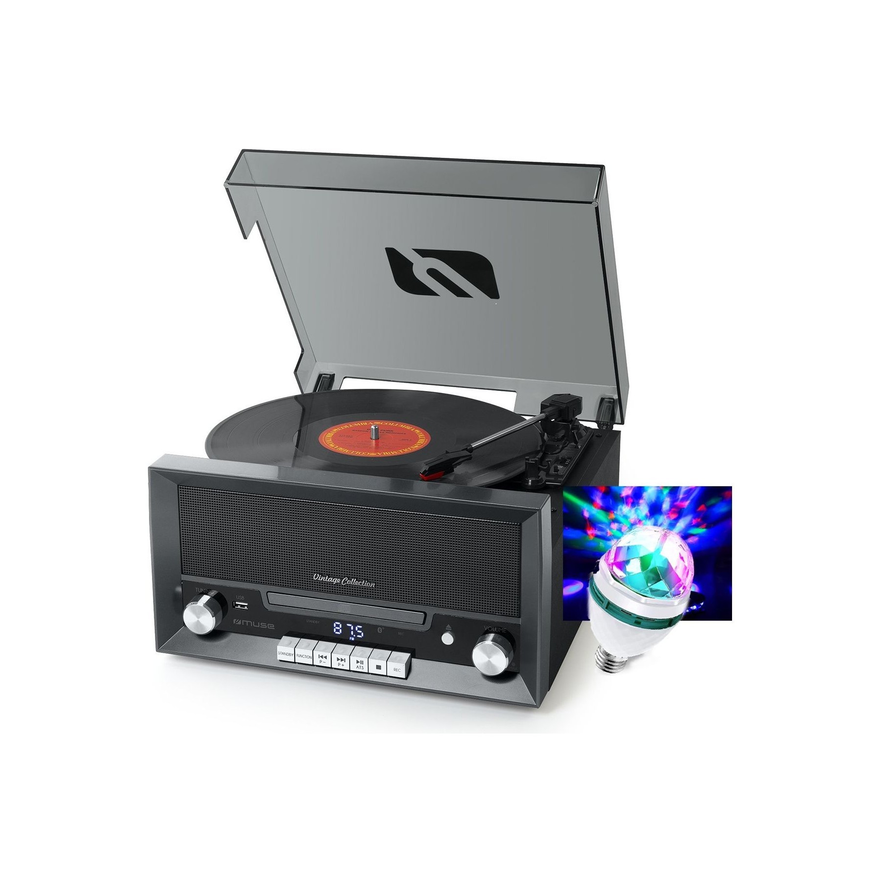 Platine vinyle BM SONIC BLUETOOTH MUSE MT-110-DS - 20W -  FM Rad