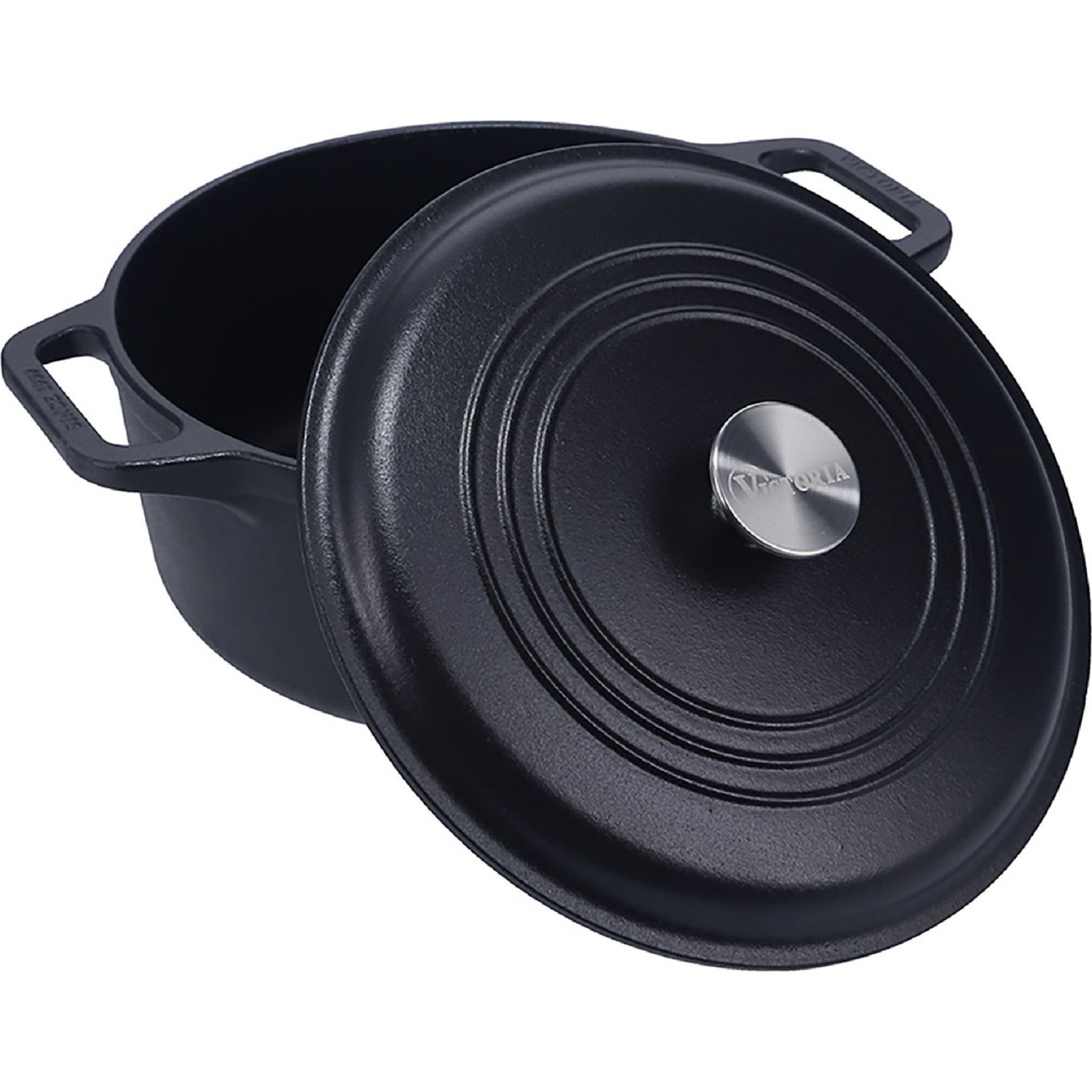 Cocotte VICTORIA COOKWARE 27 cm, Dutch Oven 5,7L,Sans PTFE et PFOA
