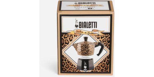 Cafetière italienne BIALETTI Moka Express 3 Cups Collection D&G Leopa