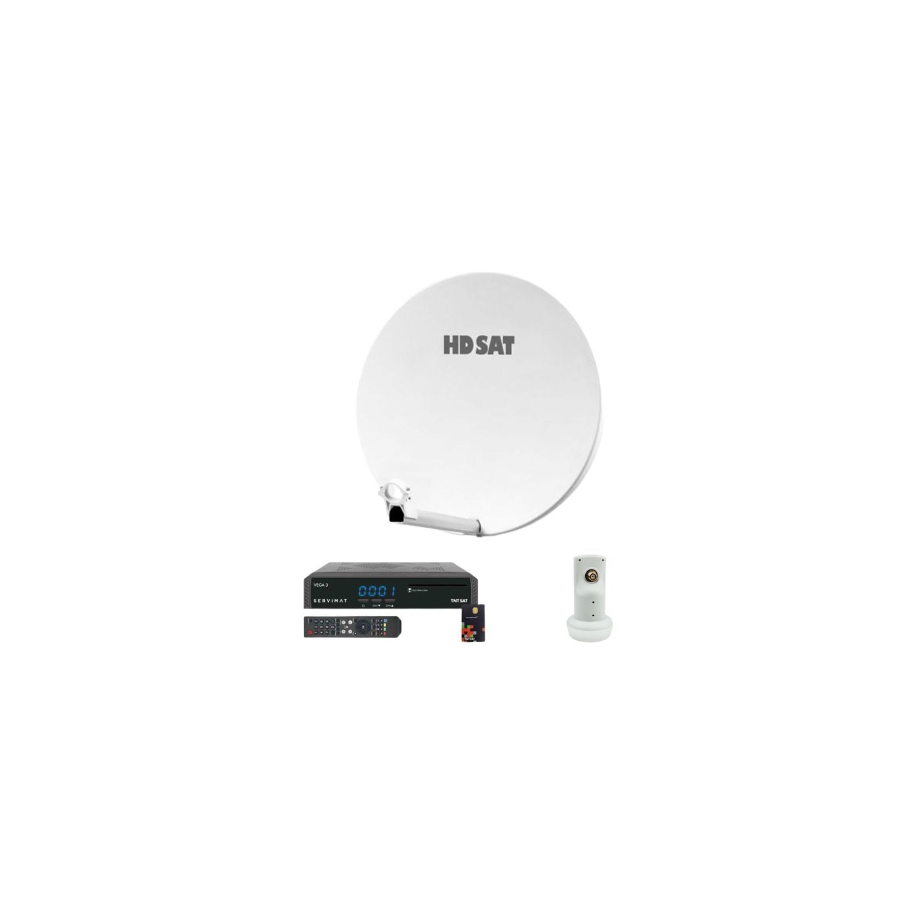 Antenne parabolique HDSAT Pack Hdsat Parabole Satellite Fibre Comp