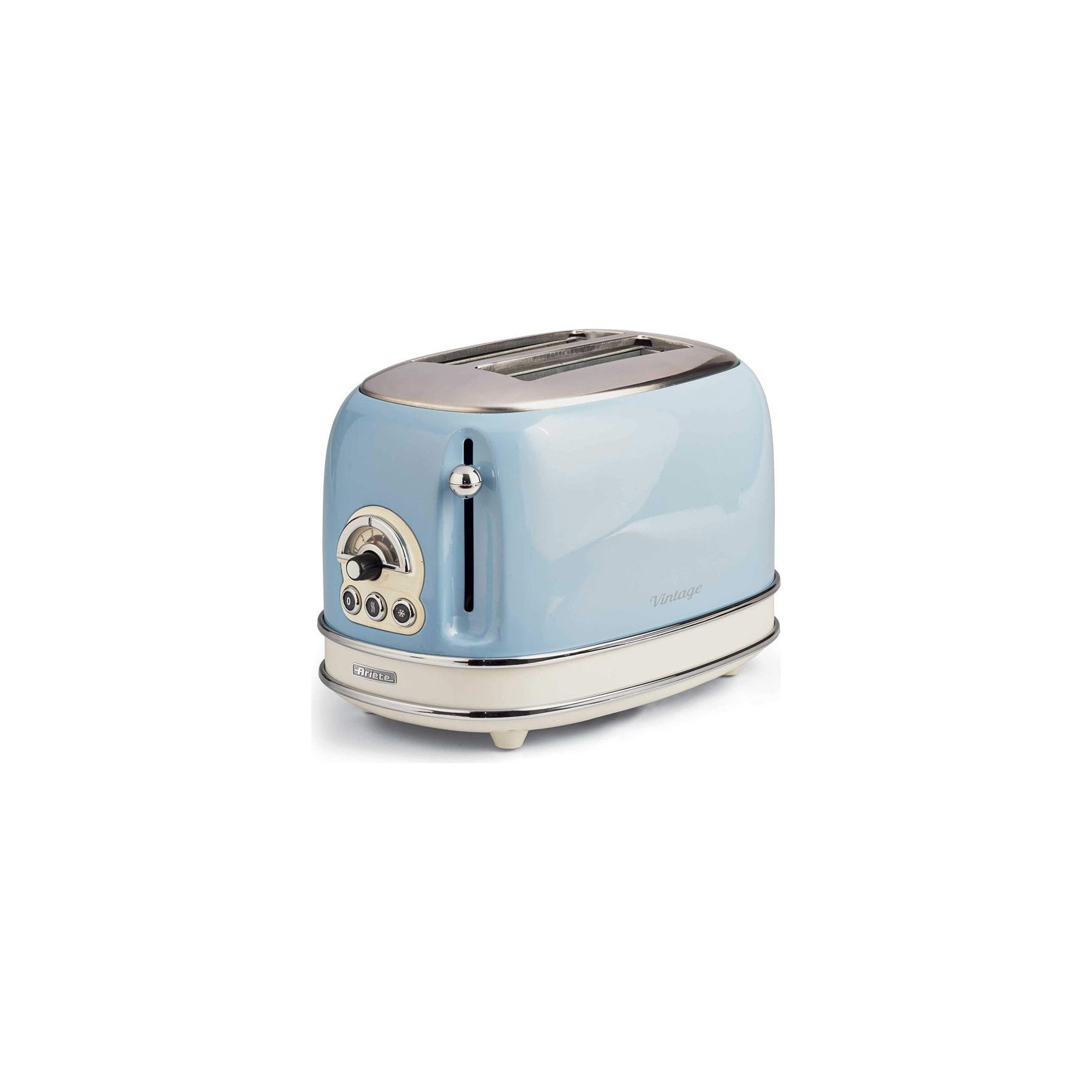 Toaster ARIETE Grille-pain 2 Fentes 815w Acier Bleu Vi