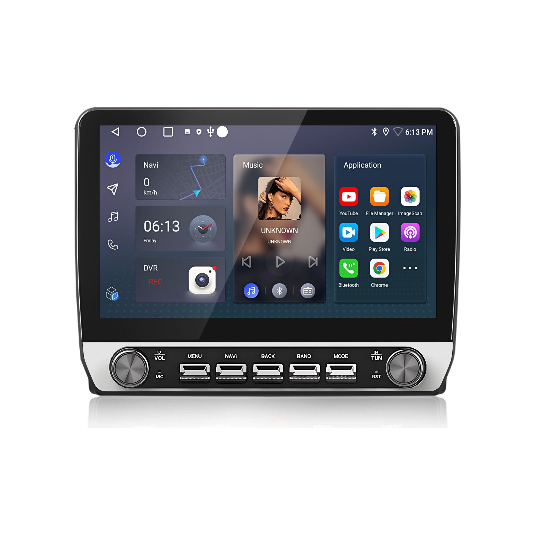 Autoradio connecté JUNSUN pour Audi A3 S3 2003-13 128G 10"Carplay