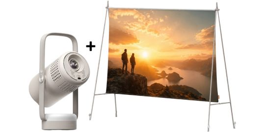 Vidéoprojecteur portable XGIMI Vibe One + écran de projection nomade
