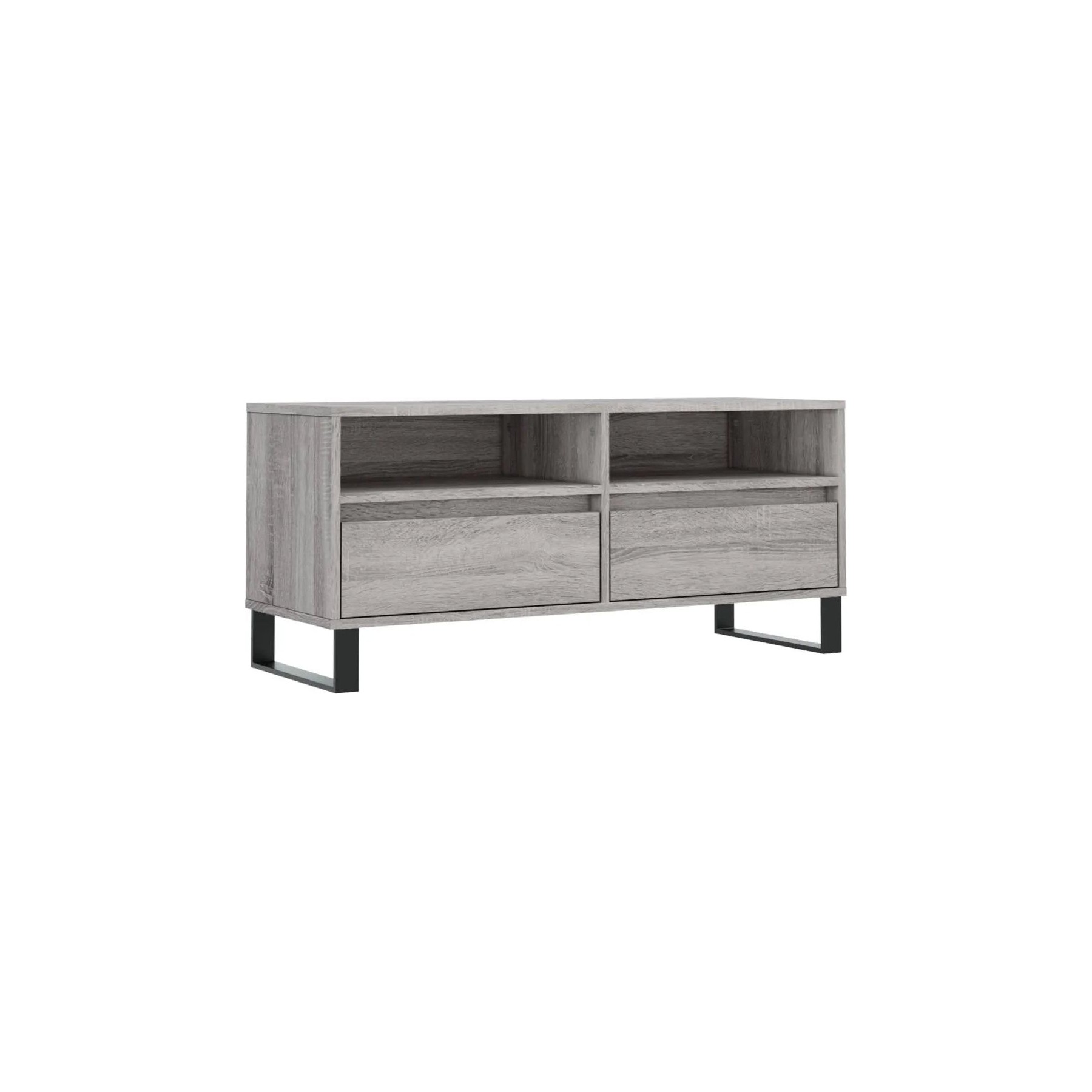 Meuble TV HELLOSHOP26 Meuble TV design moderne 100 x 34 x 44 c