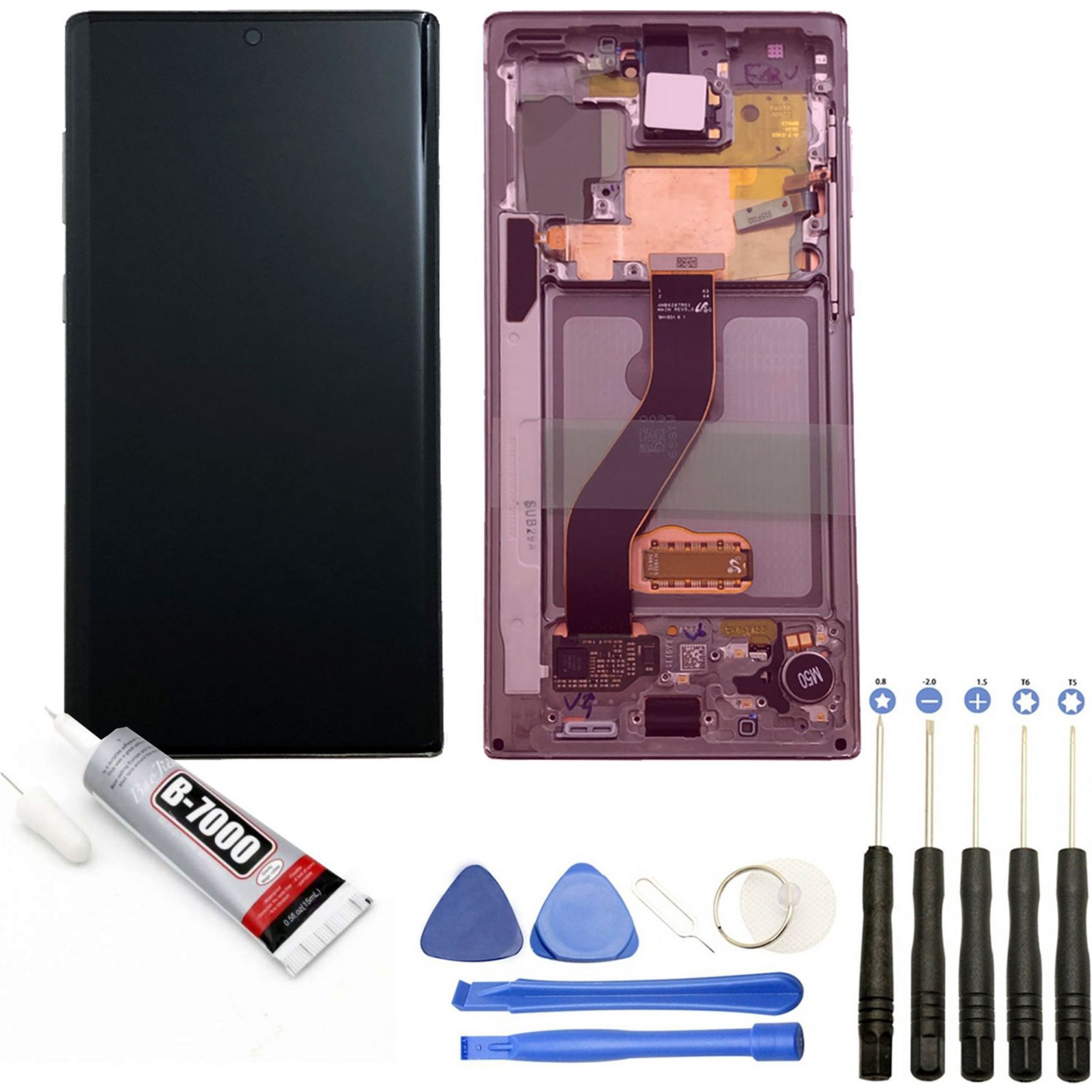 VISIODIRECT Vitre + LCD pour Samsung Galaxy Note 10