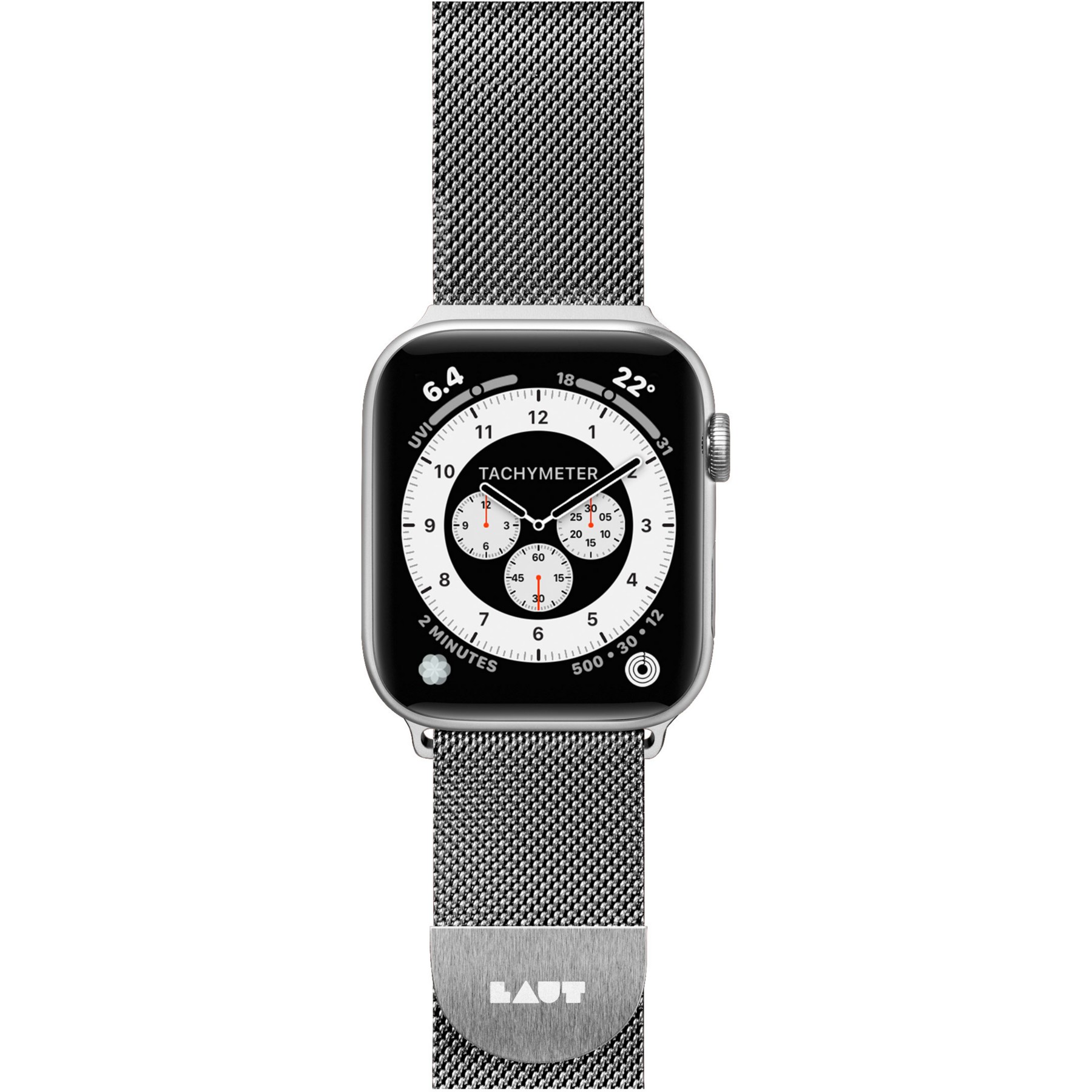 Bracelet LAUT Apple Watch Steel Loop 42/44/45 gris