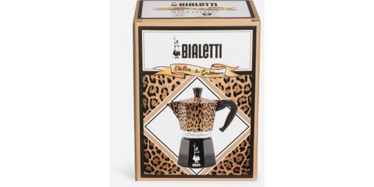 Cafetière italienne BIALETTI Moka Express 6 cups Collection D&G Leopa