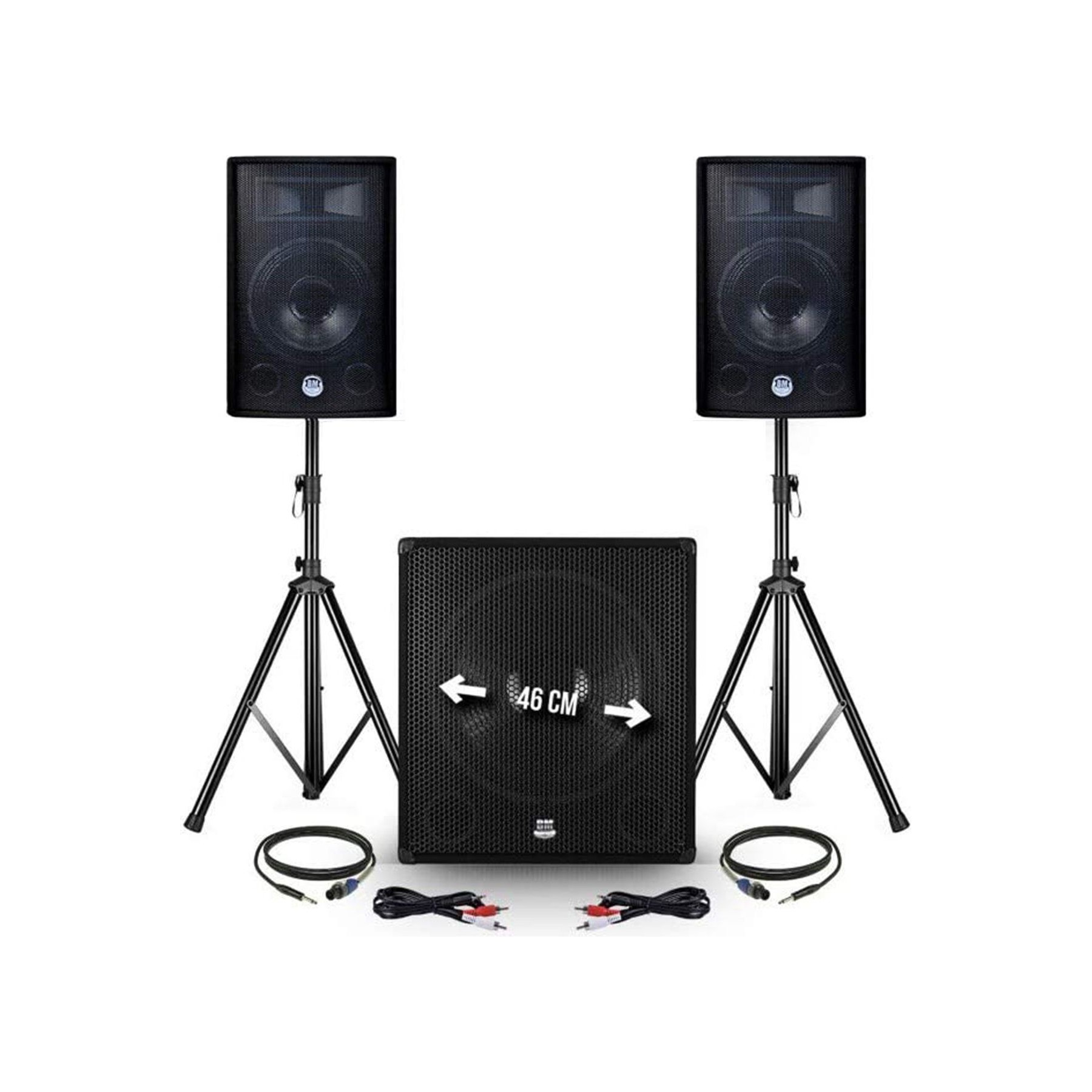Pack sono BM SONIC Pack sono - BM SONIC - 2400W USB/SD/BT -