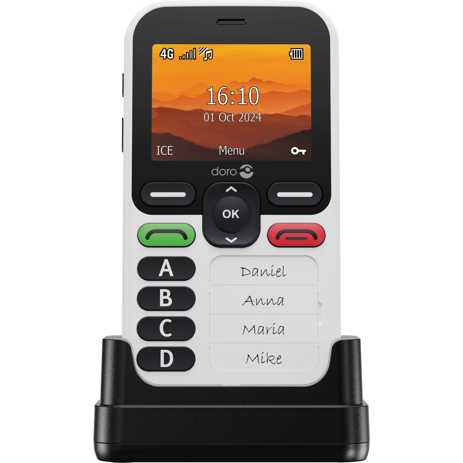 Téléphone portable DORO Leva X10 Blanc/Noir